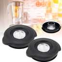 Blender Jar Lid Cover Cap Replacement Parts, 2Pcs Blender Lid Cover Fit for Oster Osterizer Classic Series Blender 6-Cup Glass Jar, Blender Lid Replacement Parts for Oster Pro 1200