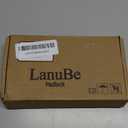 LanuBe Lock Laminated keyed Padlock (1-9/16", 40mm), keyed Alike Locks, Normal Shackle,Marked Black Plastic Hoop, Pack of 6