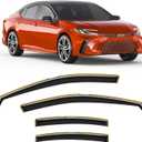 In-Channel Rain Guards Fit for Toyota Camry 2025-2026 Window Rain Guard Extra Durable Window Deflectors Window Vent Visors Vent Shades Exterior Car Accessories