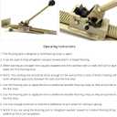 QWORK Flooring Jack Ratcheting Alignment Tool for Hardwood Installation, Edge Tightening & Board Straightening