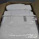 Cotton Quilt Bedding Set Reversible Lightweight Coverlet for All Seasons, 3 Pieces Embossed Floral Solid White Bedspread with Ruffled Edge, King Size