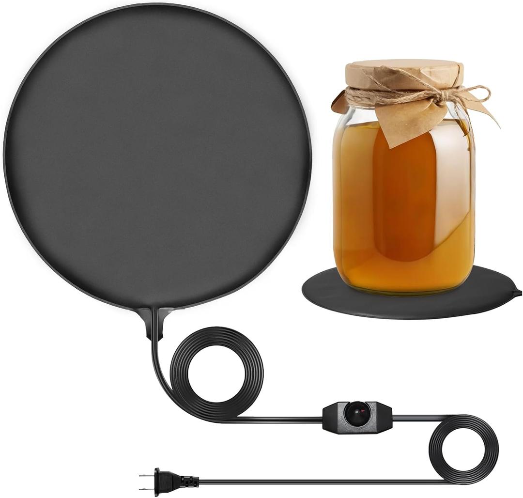 Brewing Kombucha Heat Wrap, Sourdough Fermentation Heat Pad, for Kombucha Jar, Glass Carboy, Dough Proofer (12" x 12")