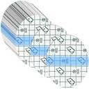 Nuanchu 60 Pieces Transparent Stretch Adhesive Bandage Waterproof, Film Clear Dressing Bandages Dressing Tape for Swimming Skin, Ellipse(3.2 x 4 Inch)