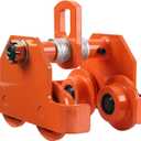 GarveeTech 4400 LBS/2 T Manual Trolley, Push Beam Trolley, I-Beam Flange Dual Wheels Width 2.5-8 Inch. Heavy Duty Manual Roller Trolley for Electric Hoist