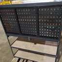 47 inch Workbench with peg Board, Multipurpose Tool Organizer and Workbench with Double Storage Platform in Garage Workshop