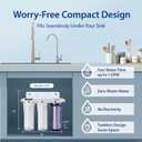 iSpring US31 Under Sink Water System, NSF Certified 3-Stage Water Filters, Reduces PFAS, Chloramine, Chlorine and More, Tankless Water Filter System with Faucet