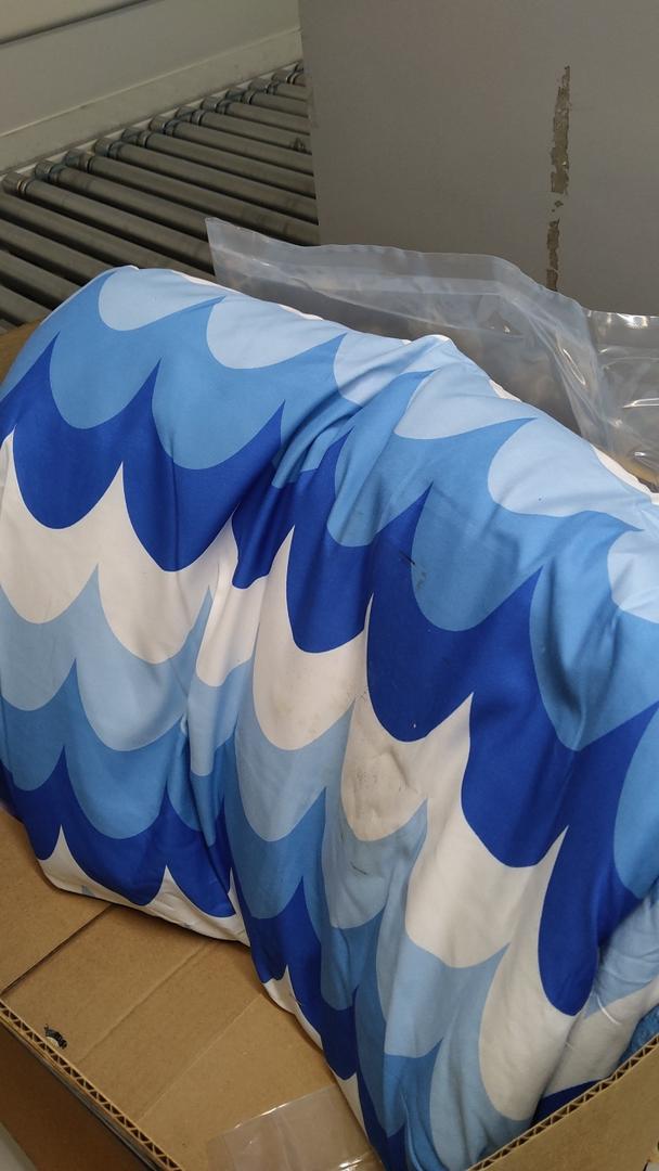 Happy Nappers: Pillow & Sleepy Sack: Large  Blue Shark  66 x 30, 2in1: Plush Animal Opens Into Sleeping Bag, Soft Play & Nap Character, Kids 3+