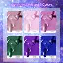 2 x JODSONE 10ml Gel Nail Polish Set Glitter 6Colors Dark Green Glitter Pink Deep Blue Gel Polish Lacquer Glossy Art for Nail and Salon Need U V Lamp