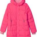 Amazon Essentials Girls and Toddlers' Long Heavyweight Hooded Puffer Jacket, XL
