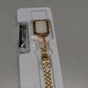 Slim Watch Band Compatible with Apple Watch 41mm 45mm 42mm 44mm 40mm 38mm Metal Stainless Steel Watchband Suitable for iWatch 10/9/8/7/6/5/4/3/2/1/SE Series Women Luxury Strap (Gold)