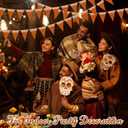 5 Pcs 44 ft Mexican Party Banner Decorations Papel Picado Dia De Los Muertos Cinco De Mayo Decor Muertos Hanging Garlands Mexican Birthday Wedding Party Decoration