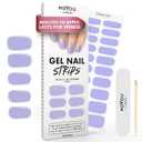 MOYOU LONDON Semi Cured Gel Nail Strips - 20 Pcs. Waterproof Gel Nail Wraps, Cures in Sunlight or UV/LED Lamp, Lasts Up to 2+ Weeks, Stretchable, Easy to Apply & Remove, Vegan & Cruelty-Free 2 Pcs