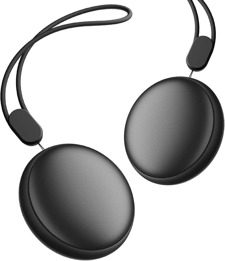 Pocket Size Hand Warmers Rechargeable 2 Pack,20Hrs Long Safe Heat,0.5S Instant Heating,Ultra Thin Electric Hand Warmers,5 Levels Heating Fits in Gloves, Hunting Camping Hiking Essentials