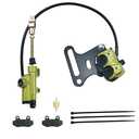 Hauertzx Rear Disc Hydraulic Brake Master Cylinder Caliper Brake pads Compatible with Chinese Dirt Pit Bike Baja SSR Apollo Taotao Roketa Sunl SSR 50cc 70cc 90cc 110ccc 125cc