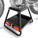 Dirt Bike Stand with Tool Tray,Universal Detachable 600LBS Capacity Motorcycle Dirtbike Stand Lift Box for E Dirt Pit Mini Bike Off Road MX Maintenance Accessories
