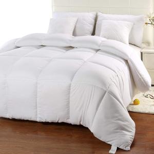 Decomil All-Season White Down Alternative Quilted Comforter - Corner Duvet Tabs - Hypoallergenic - Plush Microfiber Fill - Machine Washable - Duvet Insert - Stand-Alone Comforter - Queen Size 88"x92''