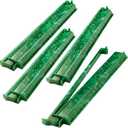 4 Pcs 18.7" Acrylic Mahjong Rack with Pusher, Emerald Green, Clear