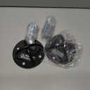 POWER GUIDANCE Wall and Ceiling Mount Bracket for Suspension Straps, Gymnastic Rings, Yoga Swings & Hammock Resistance Band Battle Rope (Black (set of 2))