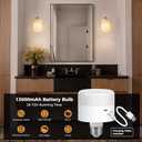 Battery Operated Wall Sconce Set of 2, Rechargeable Wall Sconce with 13000mAh Bulb Pleated Lampshade, Wireless Battery Powered Wall Sconces Set of 2 for Bedroom Living Room, Gold