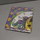 2 x Happy Mardi Gras Throw Pillow Covers 18x18 Set of 4 Fleur De Lis Lattice Beads Masks Lobster Designs Festive Cushion Covers for Home Sofa Couch Party Carnival Cushion Case Decoration