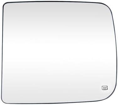 Heated Repl. Glass Right Passenger Side Compatible with Dodge Ram 1500 2500 3500 2009 2010 2011 2012 2013 2014 2015 2016 2018 2019 2020 tow flat mirror big lens