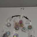 Bits and Pieces - Beautiful Fused Hanging Glass Garden Art - Colorful Window Suncatcher and Wind Chimes