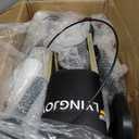 Foldable Rollator Walker with Seat for Seniors & Adults Lightweight 2-in-1 Walker and Wheelchair Combo Adjustable Handle Height Transport Chair with Brakes 300 Lbs Weight Capacity (Red Hd-all Terrain(10" Front and 8" Rear Wheels))