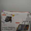 Allen Sports Deluxe Bike Trailer & Stroller (2 Child, Orange)