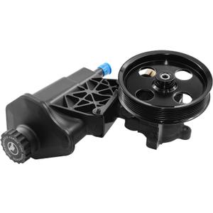Power Steering Pump with Pulley and Reservoir 20-70269 96-70269 Compatible for 2002-2007 Dodge Ram 1500