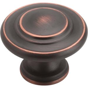 Amerock | Cabinet Knob | Oil Rubbed Bronze | 1-5/16 inch (33 mm) Diameter | Inspirations | 10 Pack | Drawer Knob | Cabinet Hardware