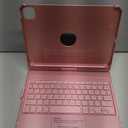 CC Store Keyboard Case for iPad Pro 11-inch (M5/2025, M4/2024) with 7-Color Backlight, 360 Swivel Protective Case with Pencil Holder, Multi-Touch Trackpad, Rose Gold