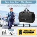 Extra Large Travel Duffle Bag,Carry on Overnight Weekend Bag with Shoes Compartment,Weekender Bags for Women for Travel Business Trips Sport Hospital
