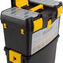 Rolling Tool Box with Wheels, Foldable Comfort Handle, and Removable Top Toolbox Organizers and Storage by Stalwart