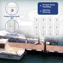 BBTO 4 Pack 18-inch Boat Fenders for Docking Straight Edge Dock Bumpers Uv-Resistant Marine Boat Dock Bumpers for Docking Guard Horizontal Protection