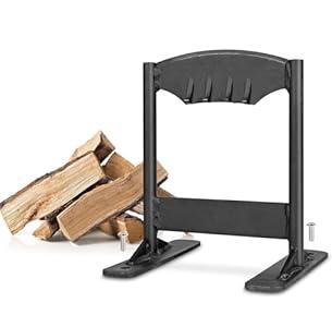 SHARPAI Wood Splitter for Wood - Cast Iron Kindling Splitter: Firewood Kindling Racker Manual Log Splitter Wedge for Campsite, Home & Garden
