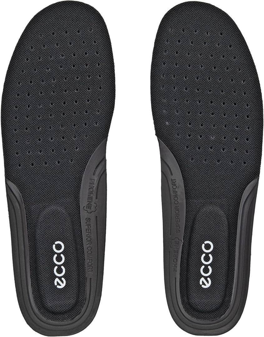 ECCO Mens Comfort Textile (8-8.5, Black Perforated)