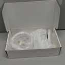 SAIJI Gooseneck Cell Phone Holder, Clamp Universal Lazy Mount Clip Hands Free Flexible Long Arm Bracket Grip for 4-7 Phones Mobile Stand Baby Monitor for Desk, Bed, Office, Kitchen (White) (33.5 in)