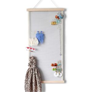Heesch Earring Organizer Holder Display Wall Mount Hanging Jewelry Stud Earrings Necklaces Holder for Women Girls Hair Clips Hanger (Grey)