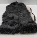 Ashler Faux Fur Rug, Black Area Rugs, Fluffy Sheepskin Fur Rug, Fuzzy Ultra Soft 2 x 6 Ft Rugs, Machine Washable Shag Rug, Nursery Throw Rugs for Bed, Living, Kids Room
