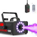UPGREY 1200W Fog Machine with Lights, Smoke Machine Fog Outdoor and Indoor w/Wired and Remote Controller Smog Machine for Halloween Parties DJ Stage Effect