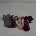 6 Pairs Merino Wool Ankle Running Hiking Socks Compression Support Breathable Thick Cushion No Show Socks for Women Men Medium