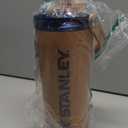 STANLEY Vitalize Shaker Bottle 20 oz | Leakproof Insulated Stainless Steel Shaker Cup | Base Storage and Twist On Fast Flow Lid | Protein Shakes and Pre Workout Powder | BPA-Free | Toast