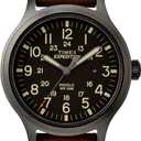Timex Expedition Scout 40mm Mens Analog Watch | Luminous Hands | Durable Comfortable Adjustable Strap | 24 Hour Time | Rugged Outdoor Watch | 50M Water Resistance (Brown/Black)