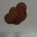 Wide Disc Belt for Women - PU Leather Hollow Out Round Belts Vintage Western Cowboy Cowgirl Waist Belt (Dark Brown)