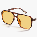 livho Vintage Aviator Blue Light Blocking Glasses, Fashion Oversized Frames with UV Protection Coating, Unisex Design