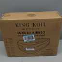 King Koil Luxury Air Mattress Queen with Built in Pump, Integrated Premium Pillow Inflatable Airbed for Guests, Camping & Home