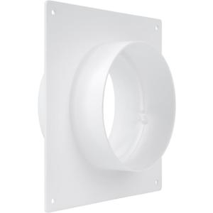 Repa Market 4 Inch Duct Connector Flange Plastic Round Male Fit Vent Pipe Adapter Wall Plate HVAC Exhaust & Intake Coupling Airflow Fitting for Ventilation and Cooling Systems