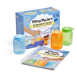 hand2mind Filling My Jars Interactive Journal, Kids Gratitude Growth Mindset Activities, Positive Affirmations for Kids, Mindfulness Social Emotional Learning, Calm Down Corner (95426)