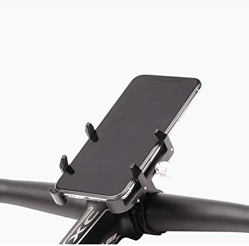 GUB PRO1 Universal Alloy Bike Cell Phone Holder Aluminum Bicycle Handlebar Phone Support for 3.5-6.2inch Bike Bracket Mount (Black)