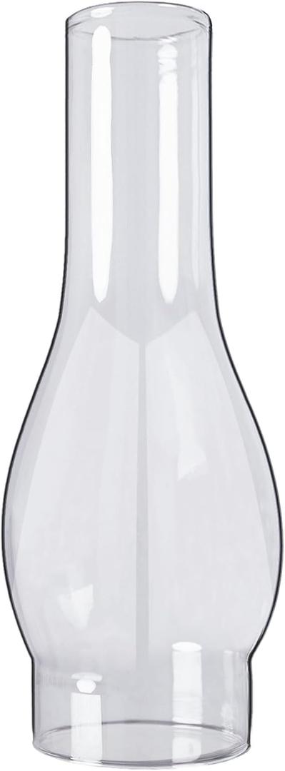 Oil Lamp Chimney 3 Inch Base by 10 Inch Height Kerosene Lamp Shade Tall Hurricane Lamp Glass Replacement Chimney for Oil and Kerosene Style Lamps, White
